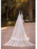 Long Sleeves Glitter Lace Tulle V Back Luxurious Wedding Dress Long Sleeves Glitter Lace Tulle V Back Luxurious Wedding Dress